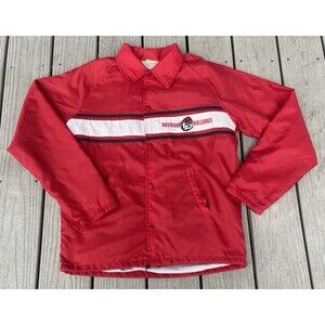 Vintage 70s Chalk Line Georgia Bulldogs UGA Lined Windbreaker Jacket M USA Made